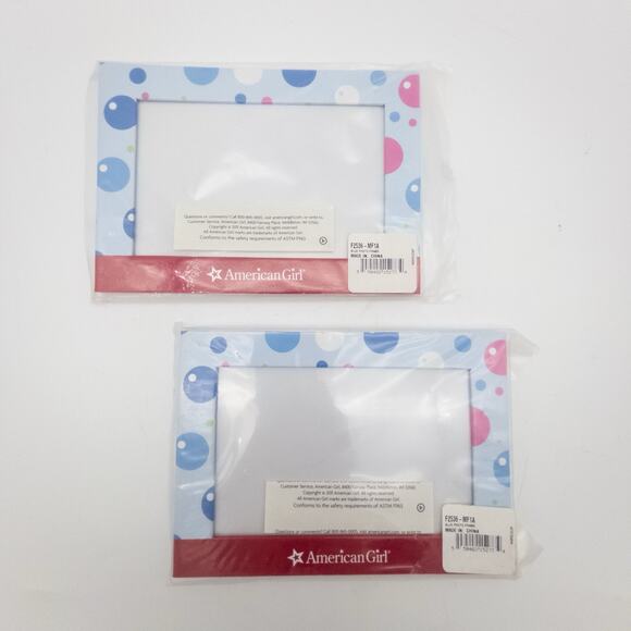 Lot Of 2 American Girl Bubbles Picture Frame 4 x 6 Party Favor Photo Frame Spa - Picture 3 of 6
